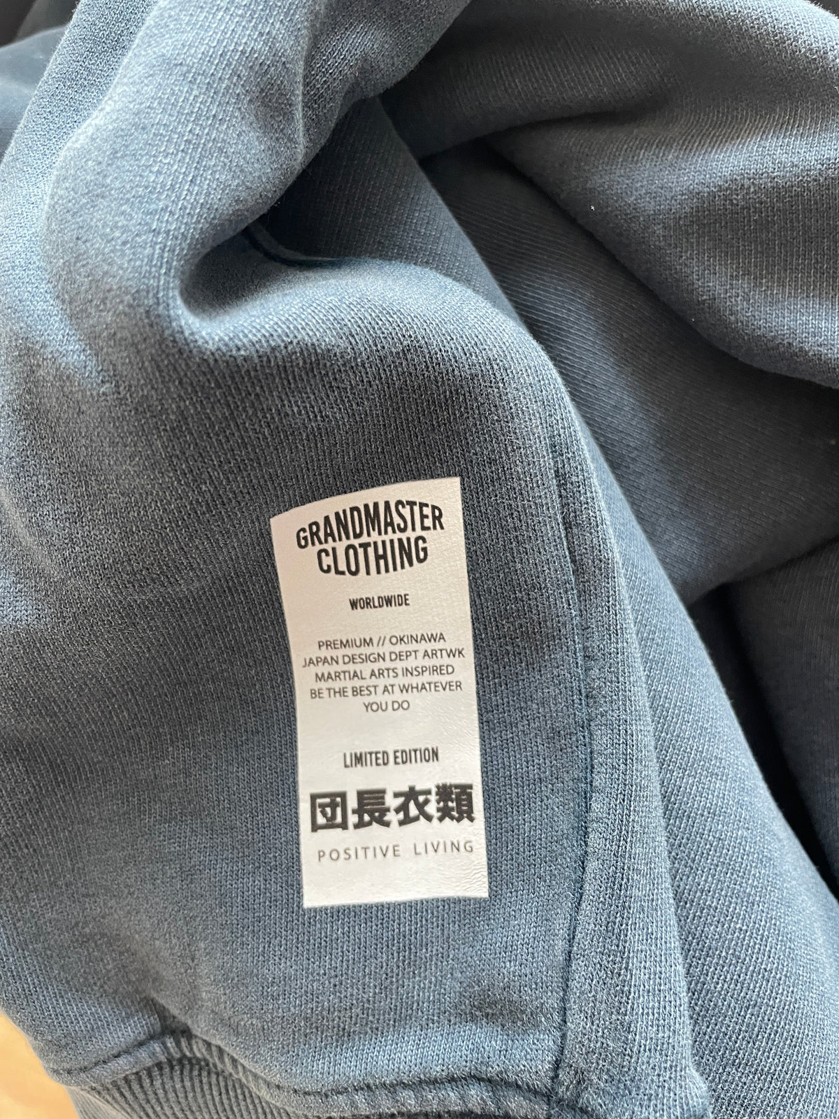 Unisex Stonewashed blue Okinawa Athletics Hoody