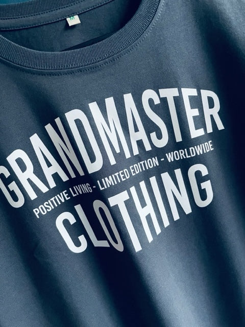 Unisex Ink Grey Grandmaster Logo T