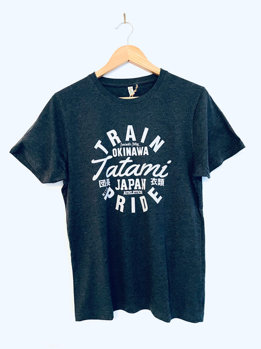 Tatami Train with pride Charcoal Grey Marl T