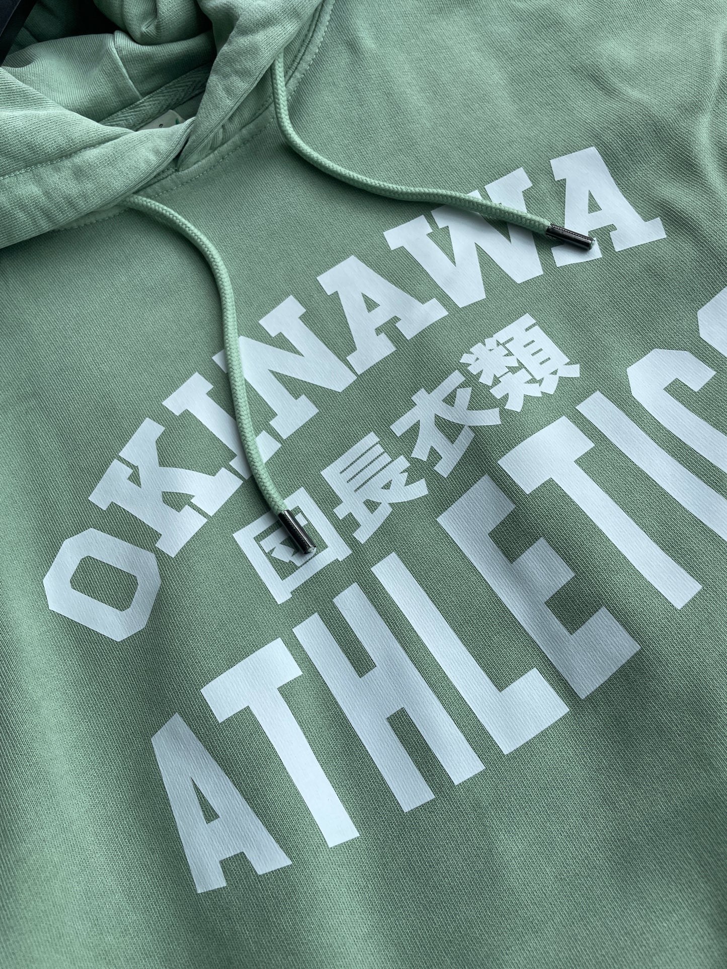 Unisex Stonewashed Green Okinawa Athletics Hoody