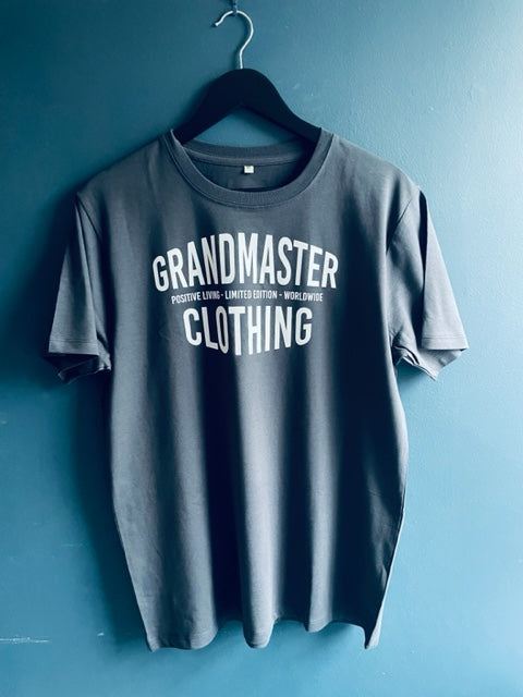 Unisex Ink Grey Grandmaster Logo T