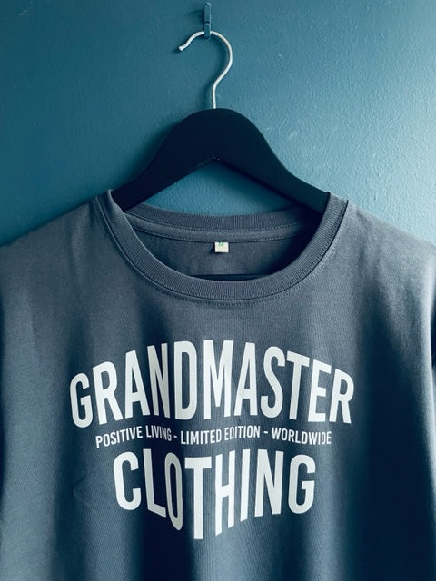 Unisex Ink Grey Grandmaster Logo T