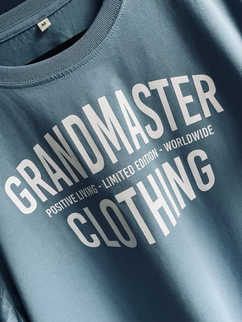 Unisex Blue Dusk Grandmaster Logo T