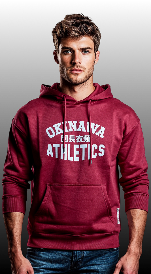 Unisex Red Okinawa Athletics Hoody