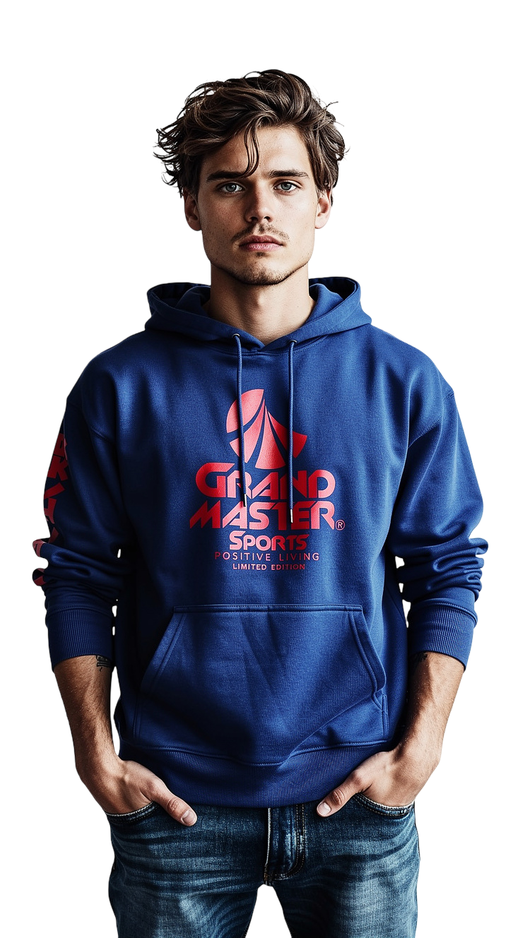 Unisex Navy Hoody with Red GM Icon logo