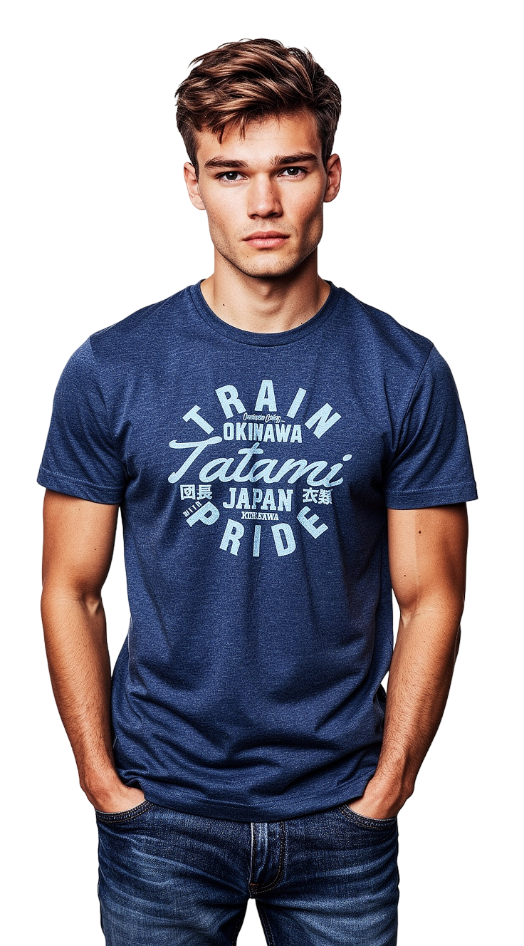 Tatami Train with pride Navy Blue Marl T