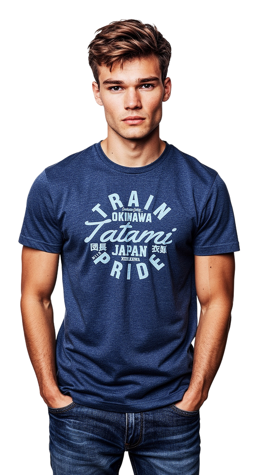 Tatami Train with pride Navy Blue Marl T