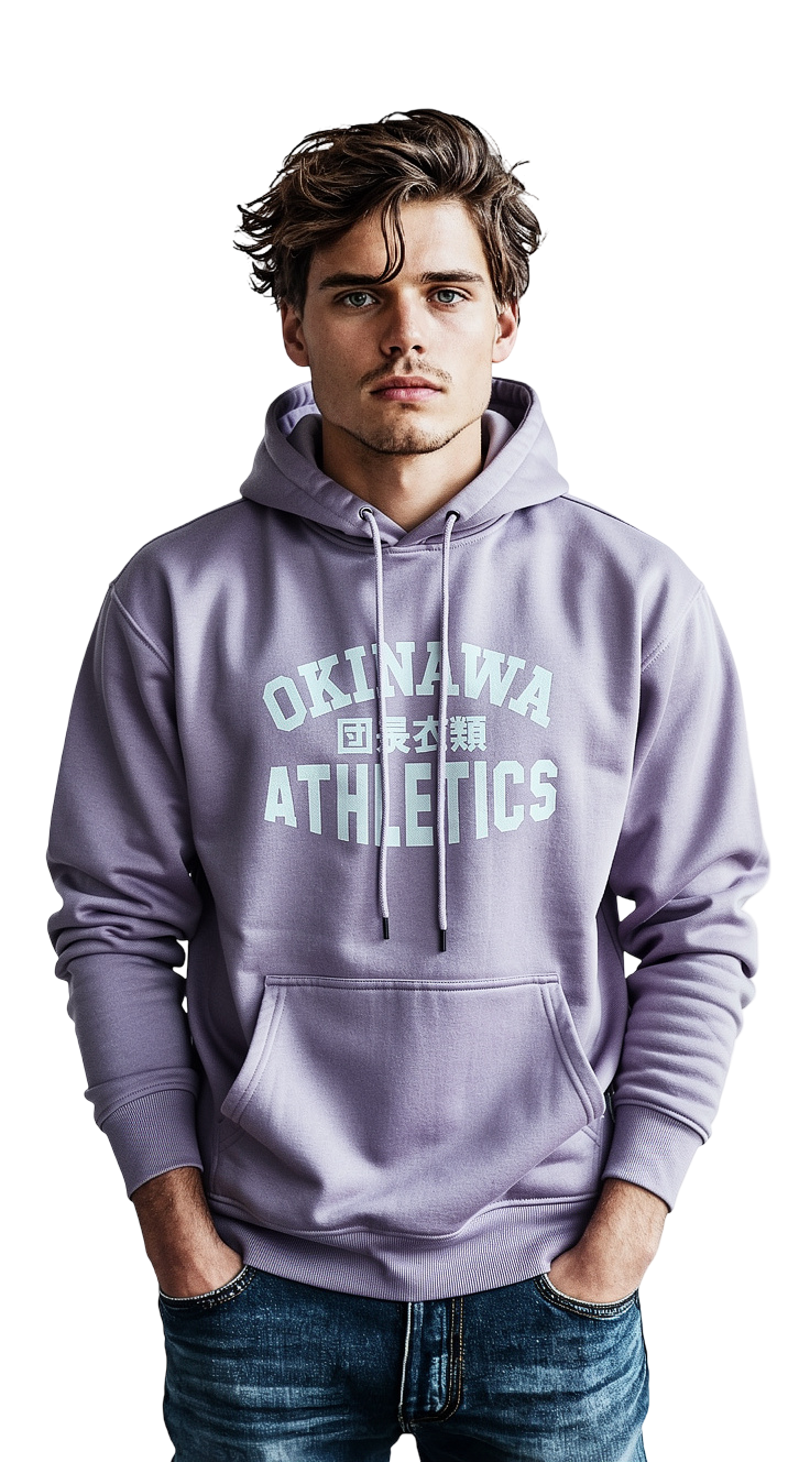 Unisex Dusty Pink Okinawa Athletics Hoody